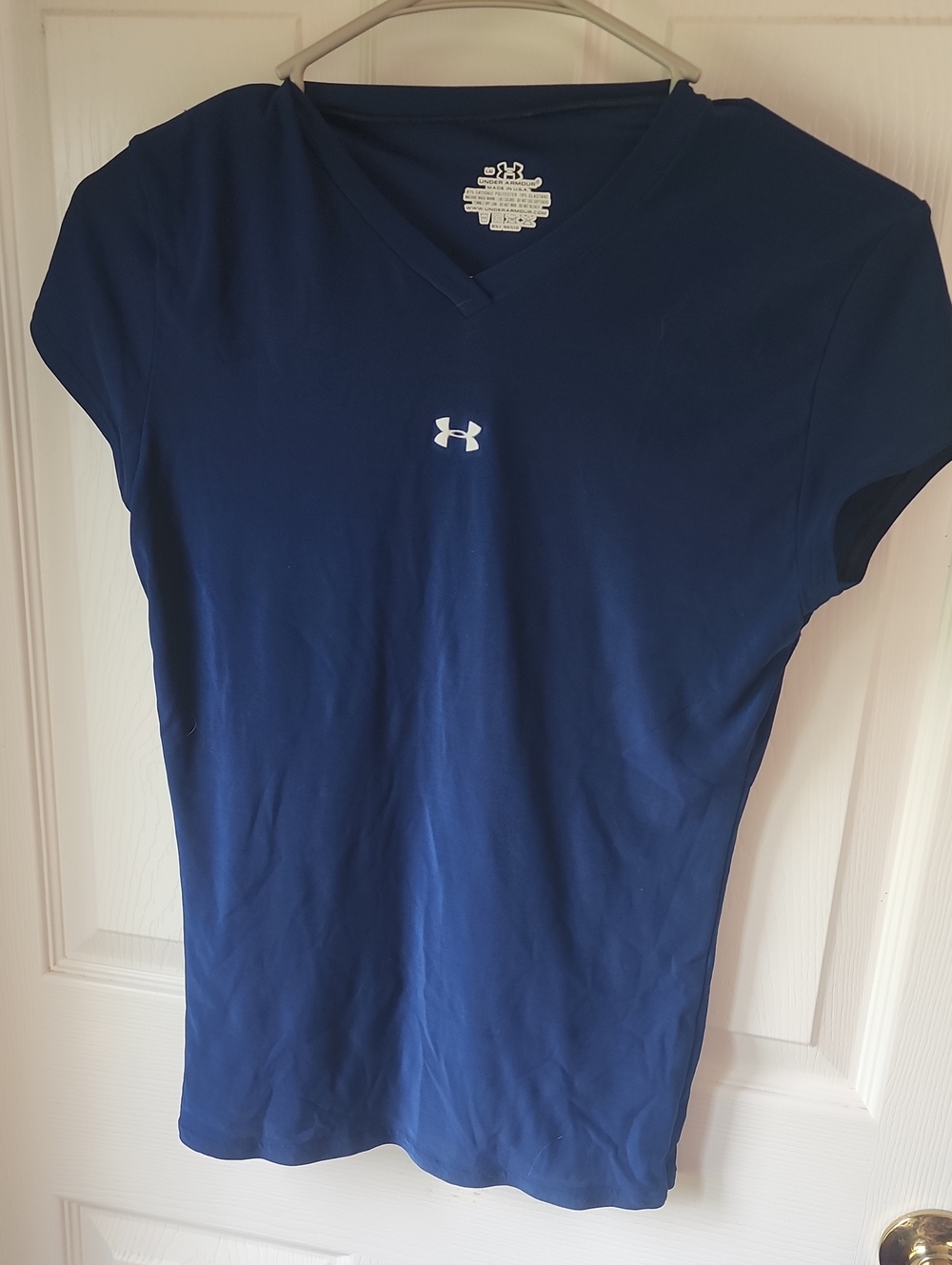 Under Armour Women's Deep Blue V-Neck Performance Tee